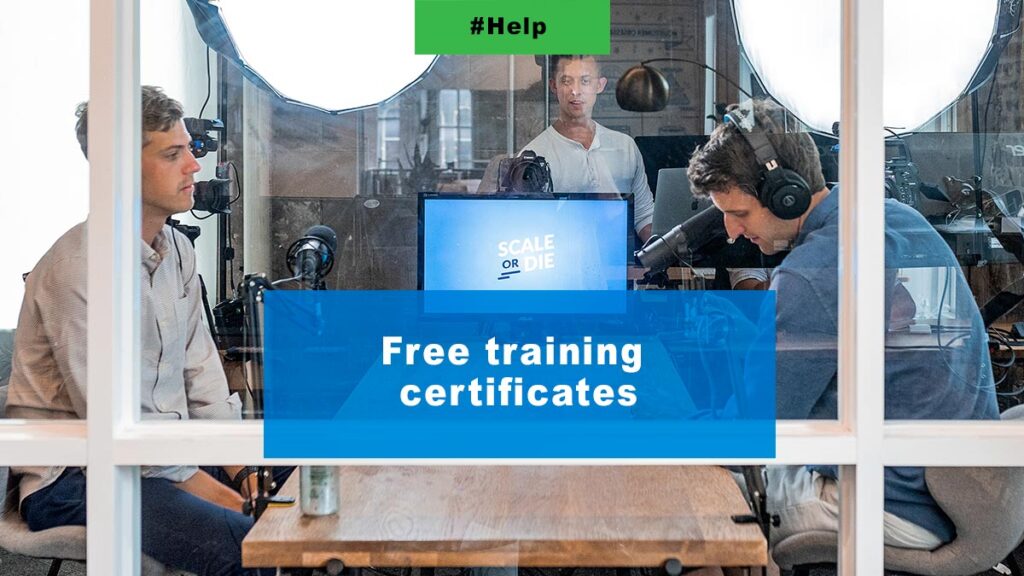 Free training certificates