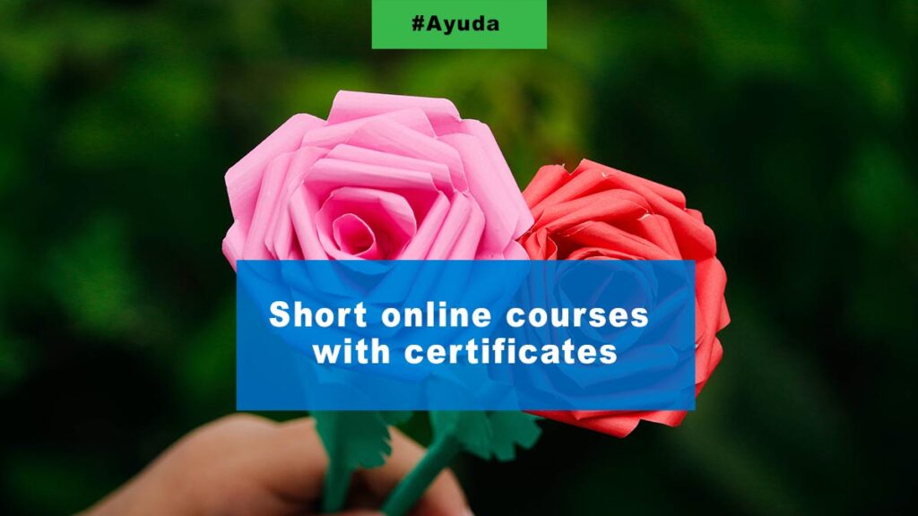 Short online courses with certificates