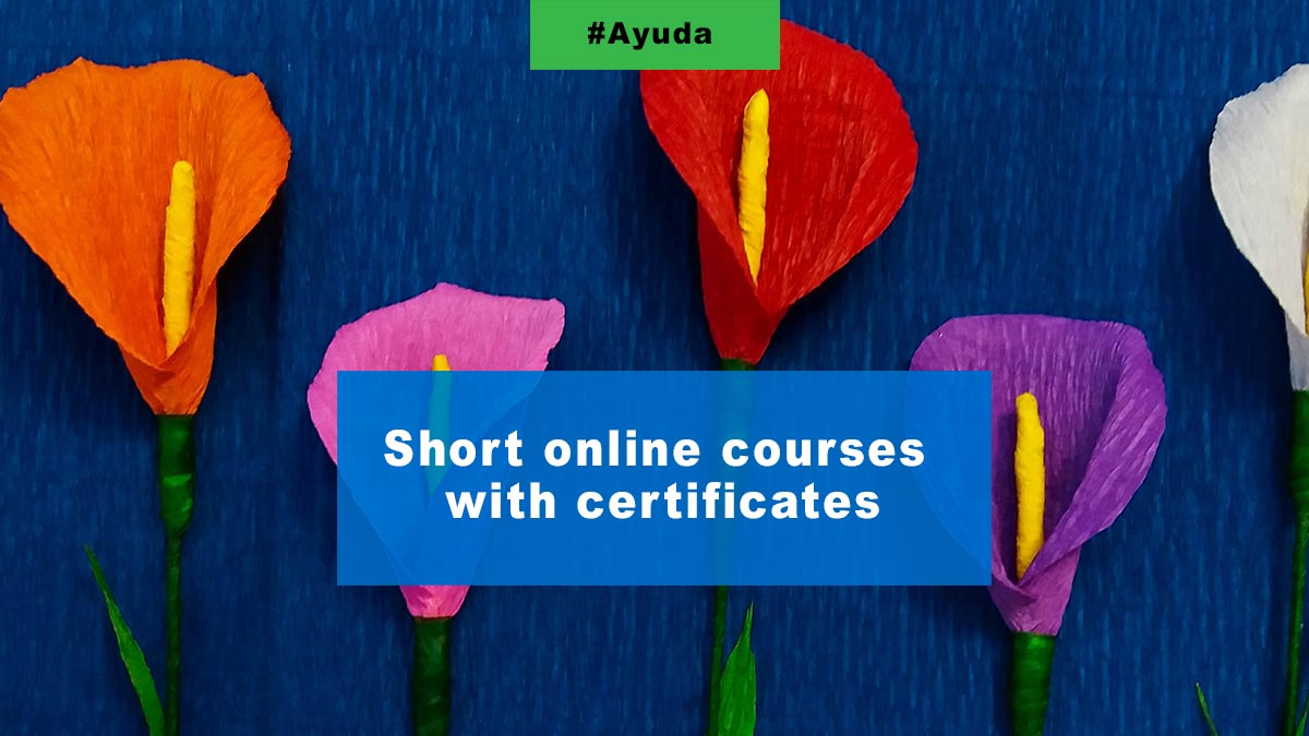 Short online courses with certificates