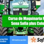 Curso de Maquinaria Pesada Sena Sofia plus Colombia